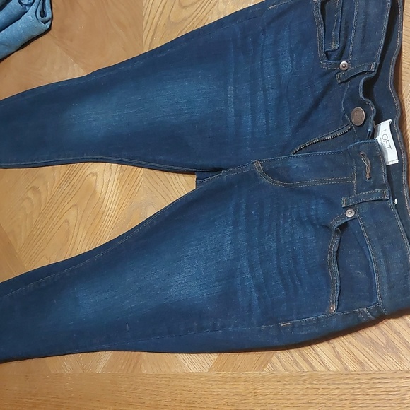 LOFT petite size 2 dark denim skinny stretch Jeans - Picture 4 of 5